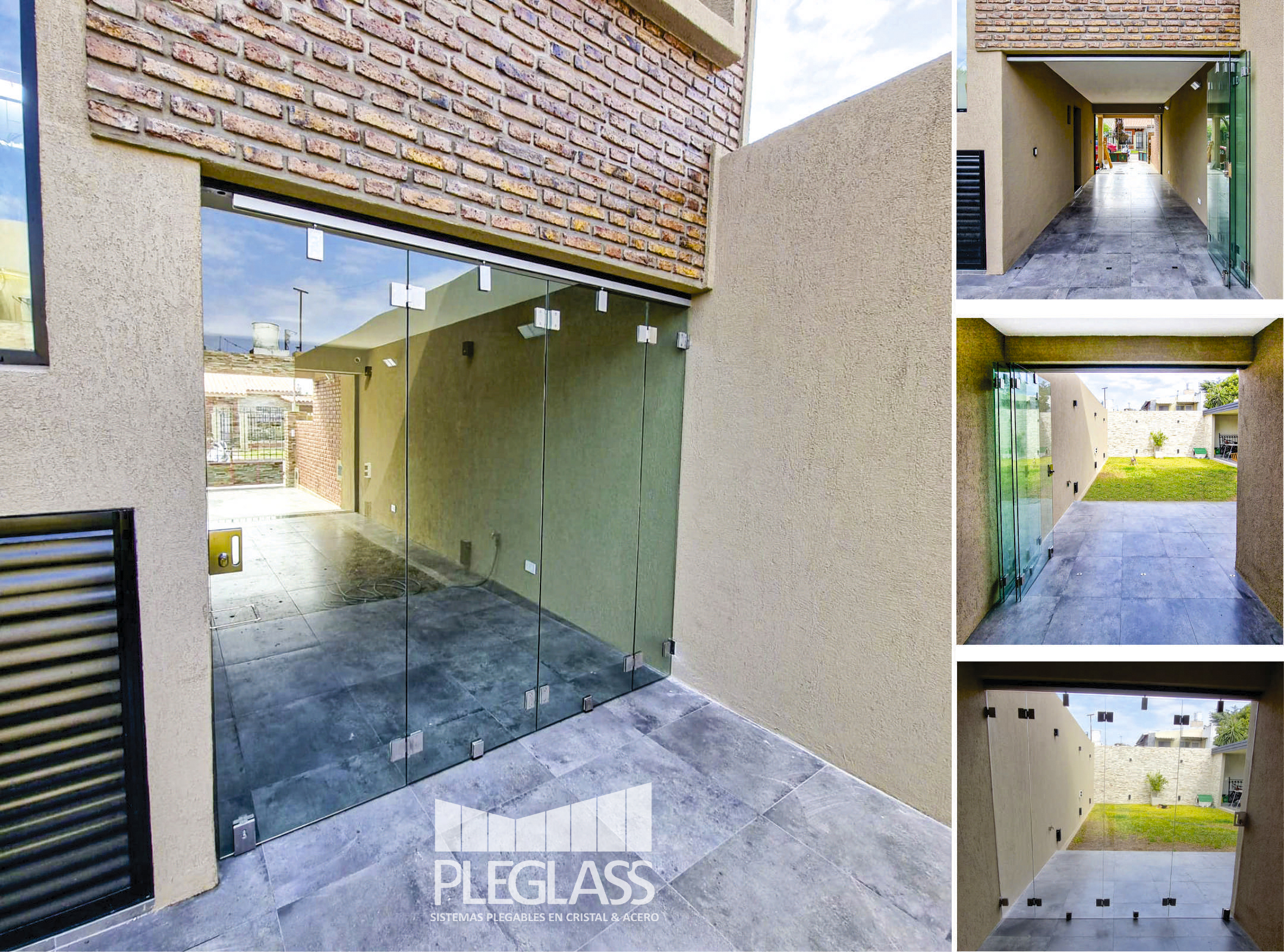 Sistema de vidrio plegadizo Pleglass